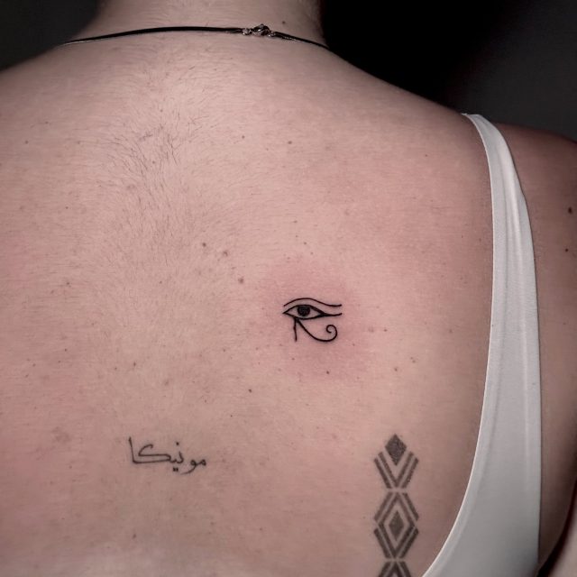 ✨Not all eyes are meant to see some protect, others observe.
✉️Book your appointment through WhatsApp
+201273220183
.
.
.
.
.
.
.
.
.
#egyptiantattoo #cairotattoos #tattoostudioincairo #finelinetattooscairo #tattoosinegypt
𓂀The Eye of Horus 𓂀
A symbol of protection.
👁️Expect the unexpected 👁️